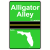 Alligator Alley Road Sign Sticker