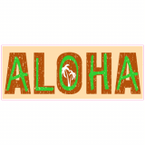 Aloha Palm Tree Decal