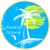 Amelia Island Florida Circle Decal