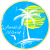 Amelia Island Florida Circle Sticker