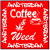 Amsterdam Coffee And Weed Sticker