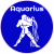 Aquarius The Water Carrier Circle Sticker