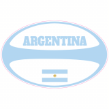 Argentina Rugby Ball Decal