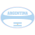 Argentina Rugby Ball Sticker