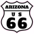 Arizona Route 66 Road Sign Sticker
