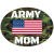 Army Mom Camouflage Oval Sticker
