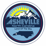 Asheville North Carolina Circle Decal