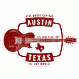 Austin Texas Live Music Capital Decal