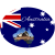 Australia Flag Sydney Opera House Oval Sticker