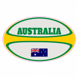 Australia Rugby Ball Decal