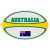 Australia Rugby Ball Sticker