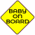 Baby On Board Caution Sign Sticker