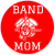 Band Mom Red Circle Sticker