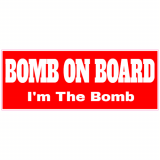 Bomb On Board Funny Decal