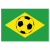 Brazil Soccer Flag Sticker