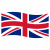 British Union Jack Wavy Flag Sticker