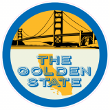 California The Golden State Bridge Decal