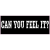 Can You Feel It Black Distressed Sticker