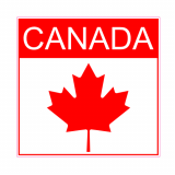 Canada Maple Leaf Square Decal