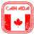 Canada Retro Flag Sticker