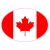 Canadian Flag Oval Sticker