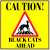 Caution Black Cats Sticker