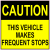 Caution Frequent Stops Sticker