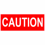 Caution Red Decal