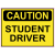 Caution Student Driver Sticker