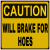 Caution Will Brake For Hookers Sticker
