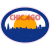 Chicago Retro City Oval Sticker