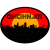 Cincinnati Red Black Oval City Sticker