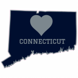 Connecticut Heart State Shaped Decal