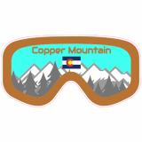 Copper Mountain Ski Goggles Decal
