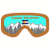 Copper Mountain Ski Goggles Sticker