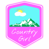 Country Girl Country Scene Decal