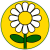 Daisy Flower Yellow Circle Sticker