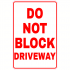 Do Not Block Gate Decal
