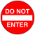 Do Not Enter Sign Sticker
