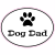 Dog Dad Oval Sticker