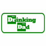 Drinking Dad Funny Beer Decal