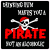 Drinking Rum Pirate Sticker