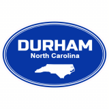 Durham North Carolina Oval Decal