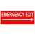 Emergency Exit Right Arrow Sticker