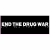 End The Drug War Black Bumper Sticker