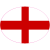 English Flag Oval Sticker
