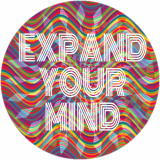 Expand Your Mind Trippy Circle Decal