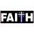 Faith Christian Cross Sticker