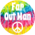 Far Out Man Tie Dye Sticker