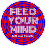 Feed Your Mind Trippy Circle Decal